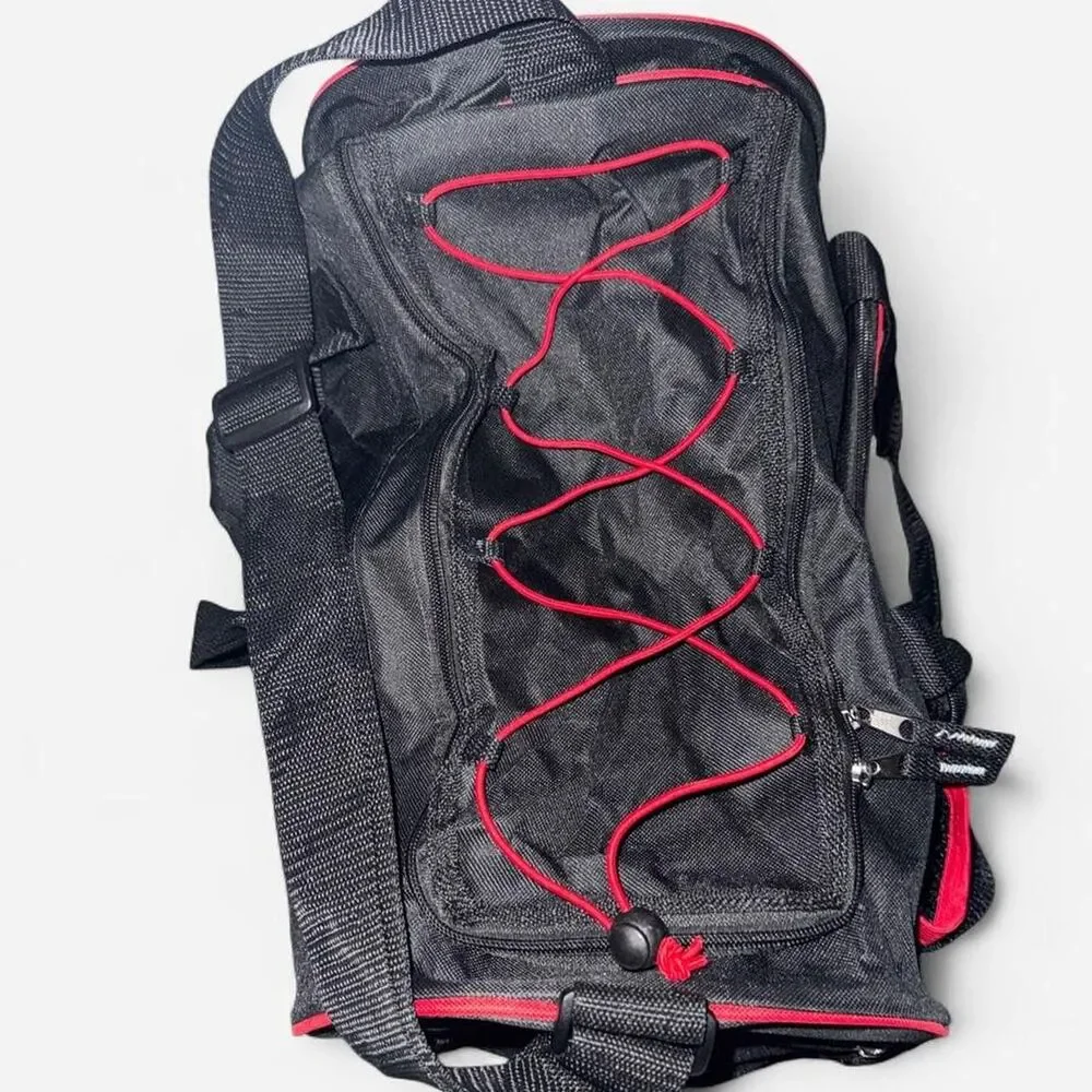 Sports Illustrated Gym Bag / Small Duffle Bag in Red and Black
